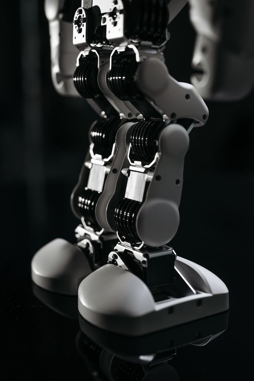 futuristic robot legs photo