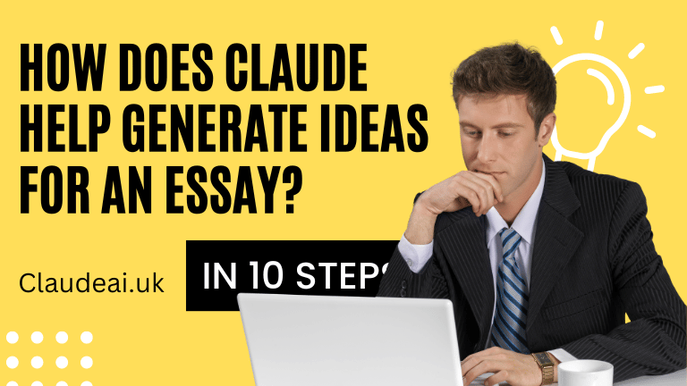 How does Claude help generate ideas for an essay